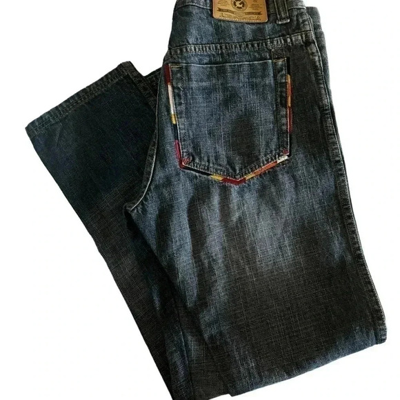 Vintage Y2K G unit denim embroidered denim jeans size 20 - Picture 3 of 8